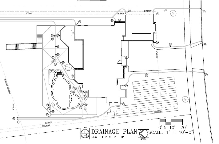 drainage plan prepared by our central florida orlando landscape architect