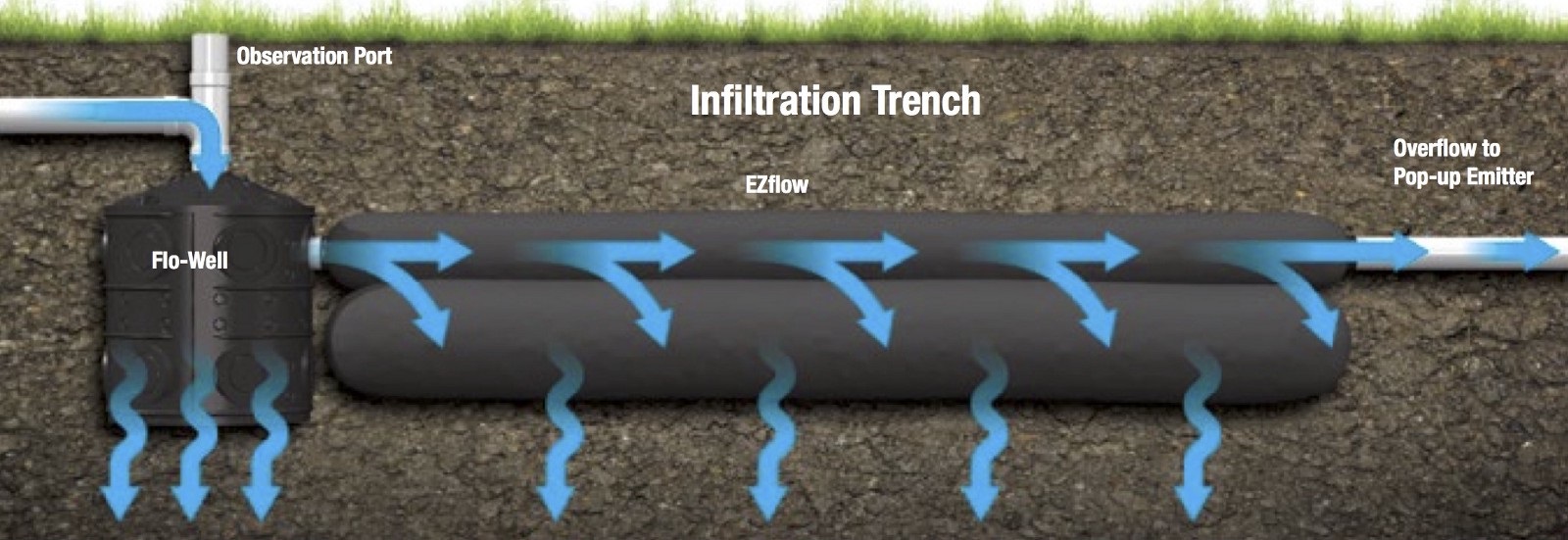 ADS infiltration trench in Florida